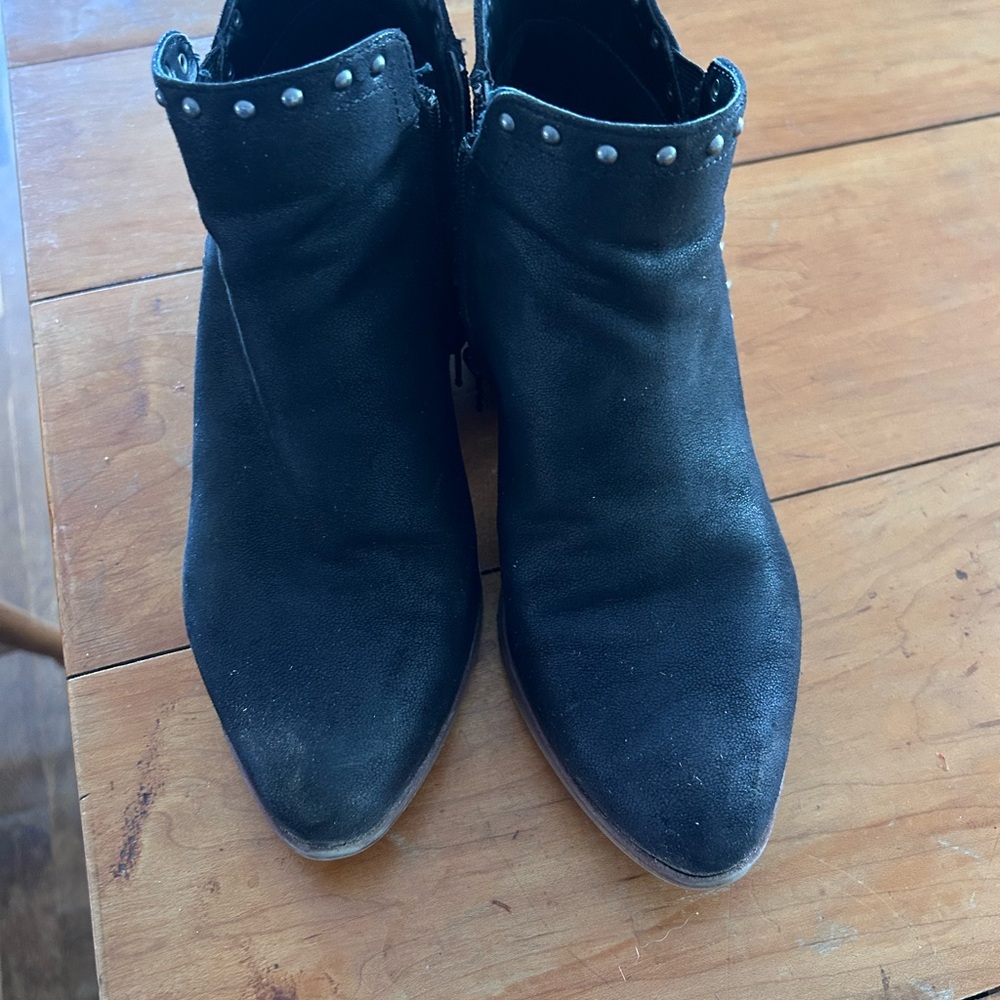 MIA Black Ankle Boots with Silver Studs